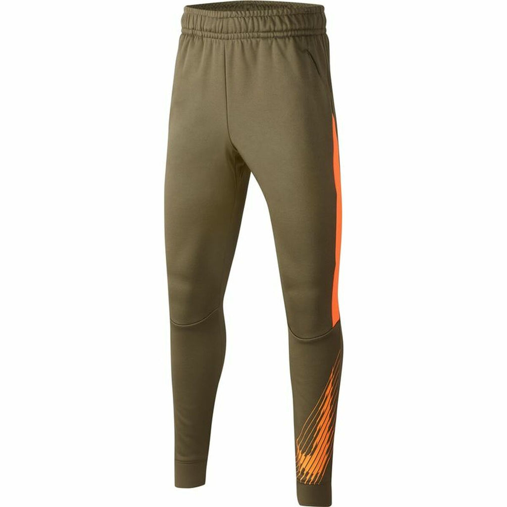 Children's Tracksuit Bottoms Nike Dri-FIT Therma Olive Boys-0