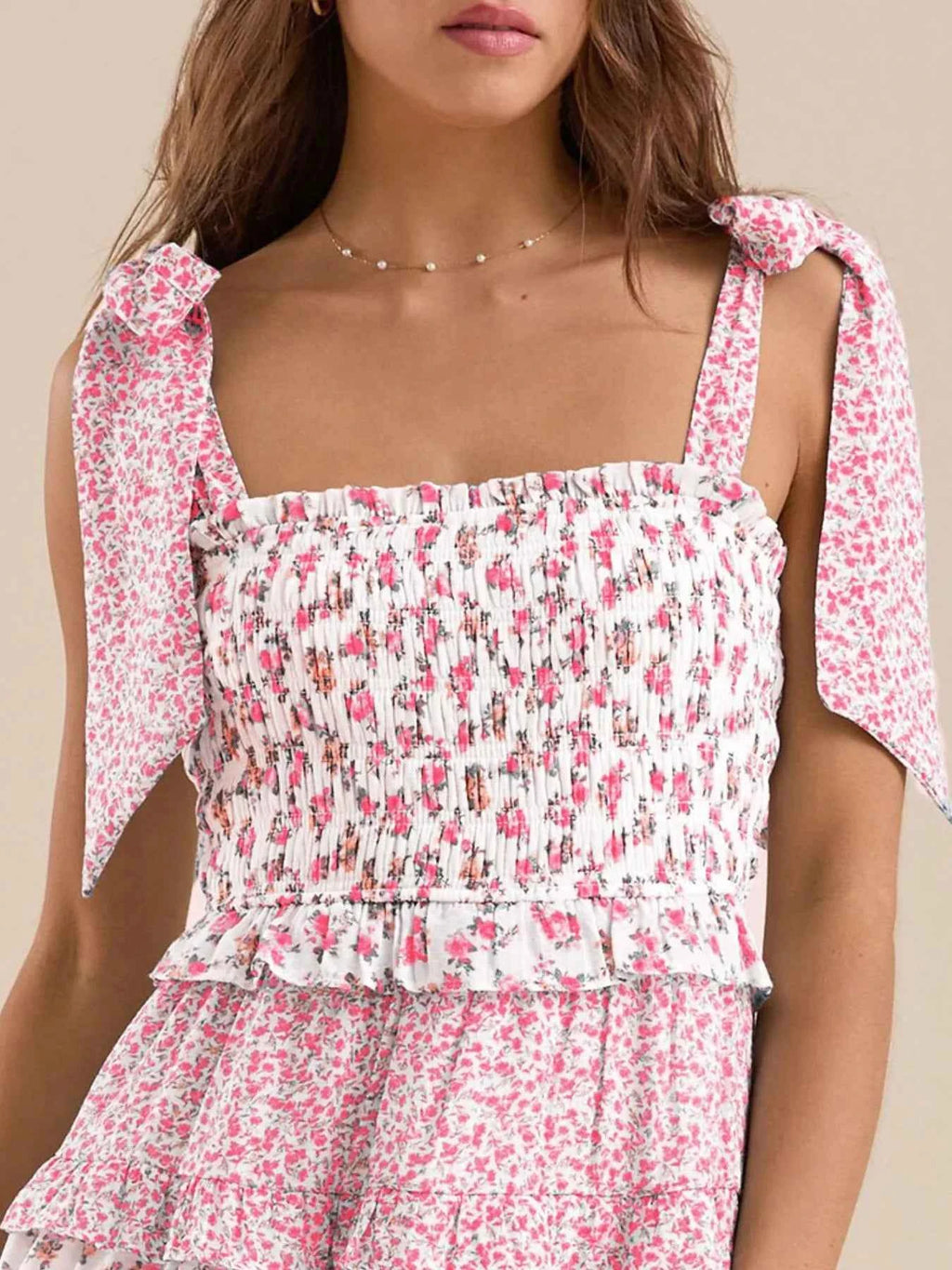 Bloom & Tie – Robe d’Été à Épaules Nouées