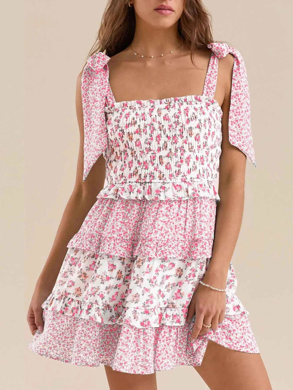 Bloom & Tie – Robe d’Été à Épaules Nouées