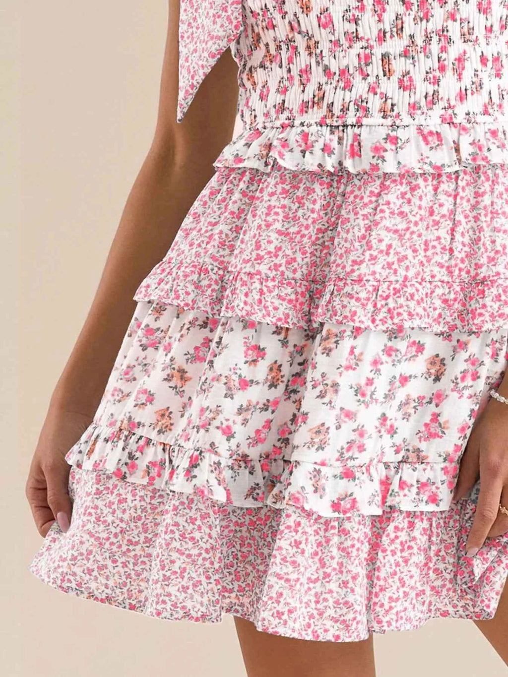 Bloom & Tie – Robe d’Été à Épaules Nouées