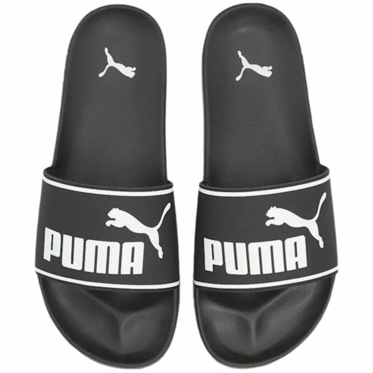Men's Flip Flops Puma Leadcat 2.0 C/O 384139 01 Black-0