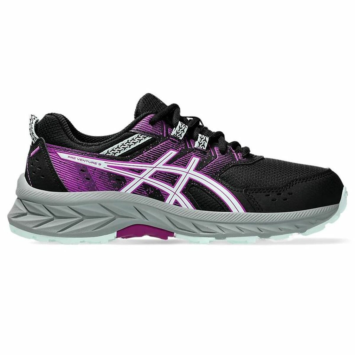 Sports Shoes for Kids Asics Pre Venture 9 Gs Black Pink-0