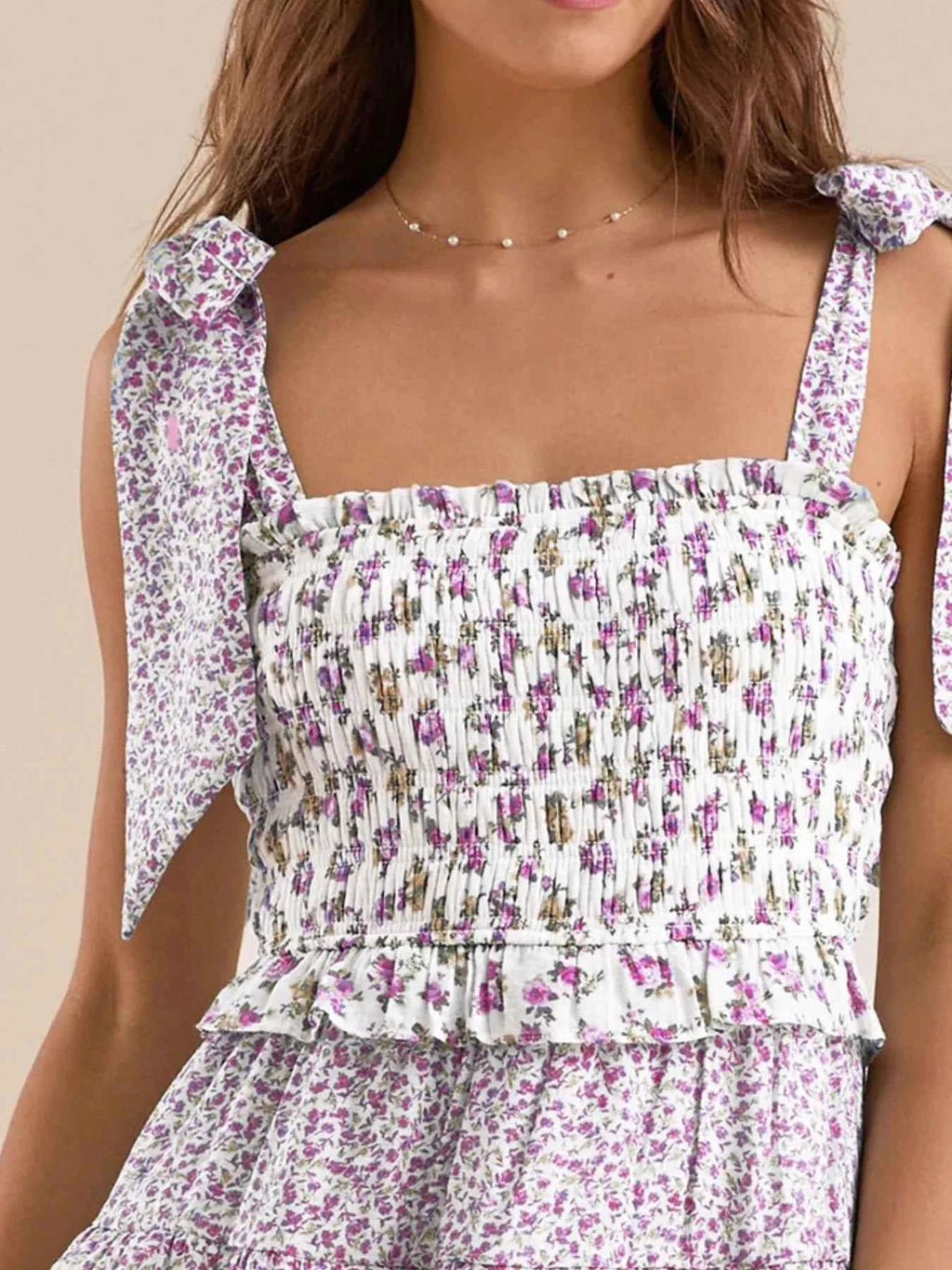 Bloom & Tie – Robe d’Été à Épaules Nouées