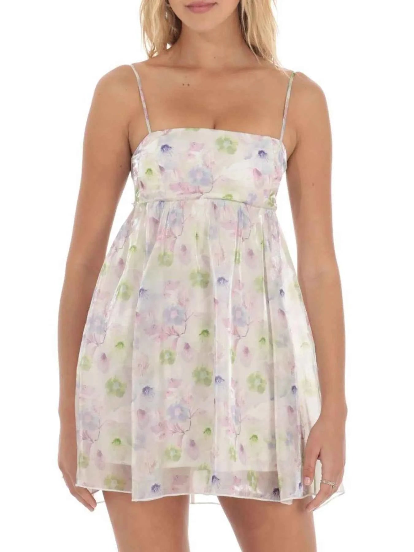 Tie Charm – Mini Dress à Bretelles Nouées