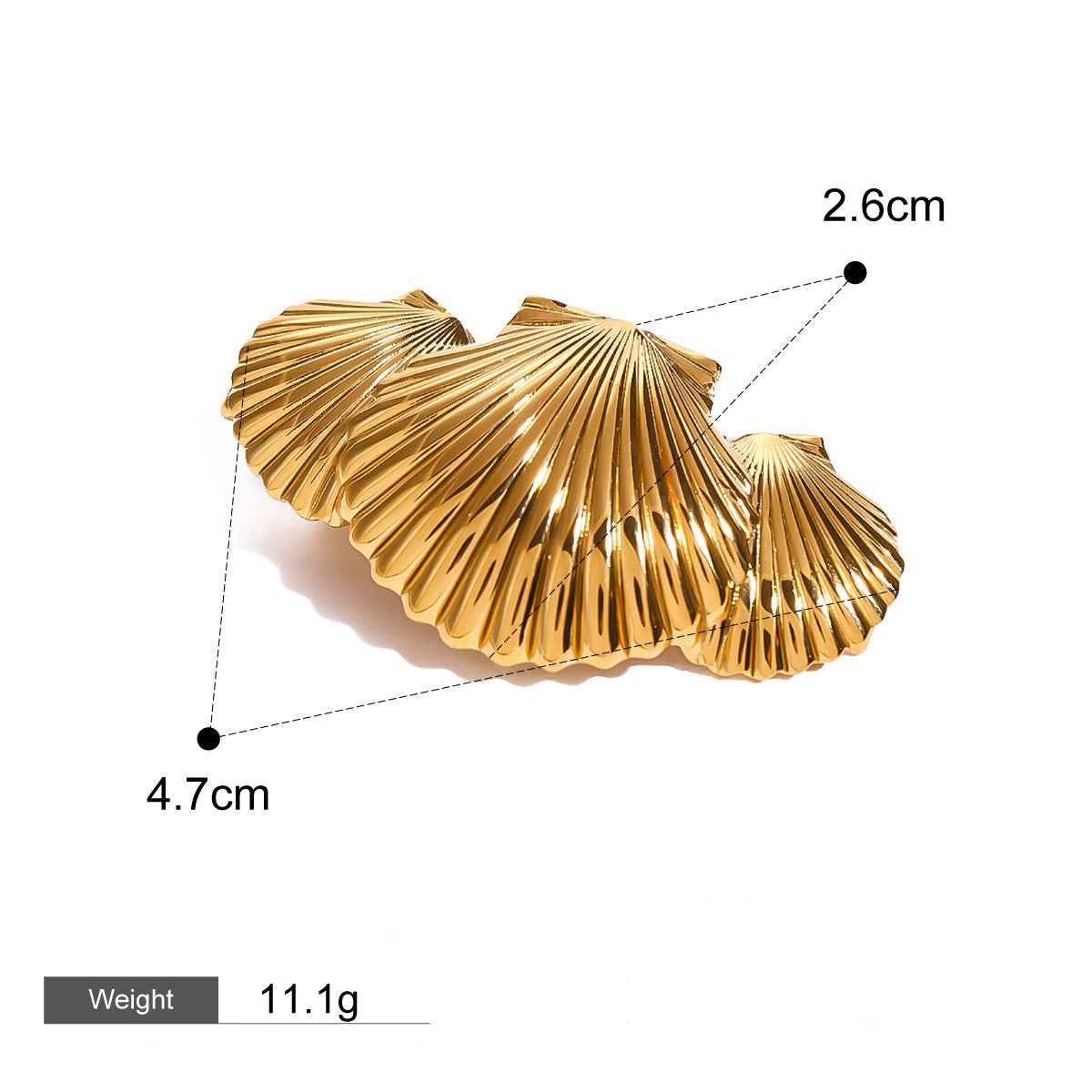 Accessoire Cheveux Nature & Mer – Élégance organique en Or 18K