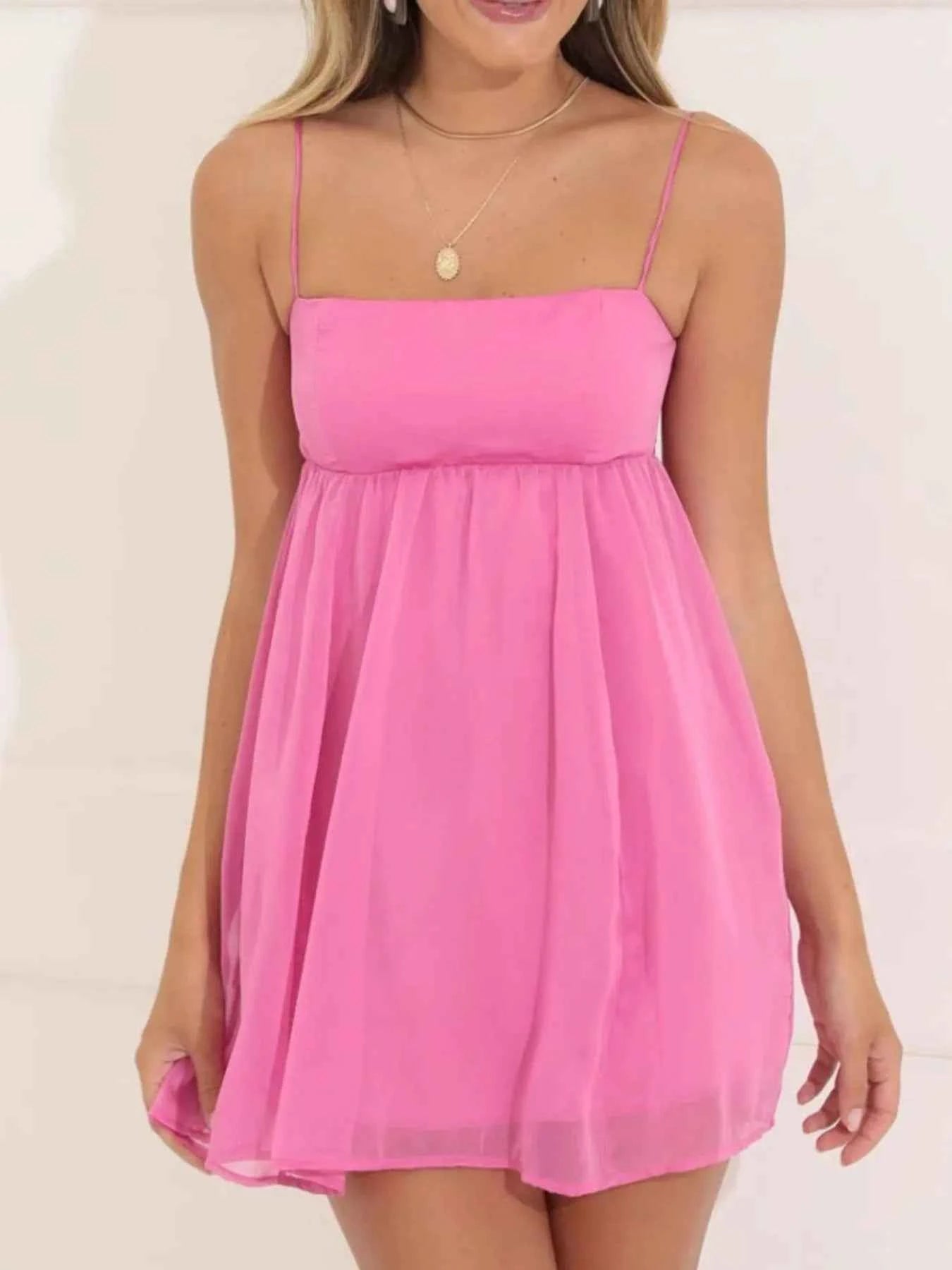 Tie Charm – Mini Dress à Bretelles Nouées