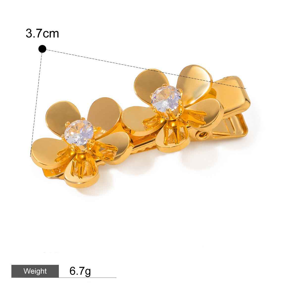 Accessoire Cheveux Nature & Mer – Élégance organique en Or 18K