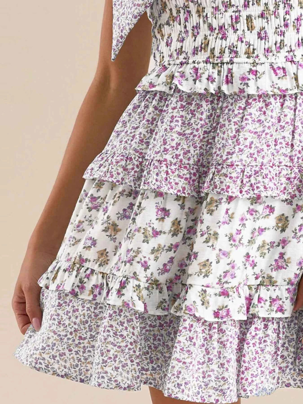 Bloom & Tie – Robe d’Été à Épaules Nouées