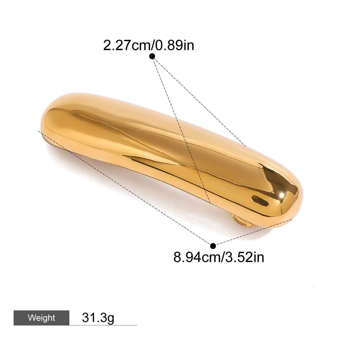 Accessoire Cheveux Nature & Mer – Élégance organique en Or 18K