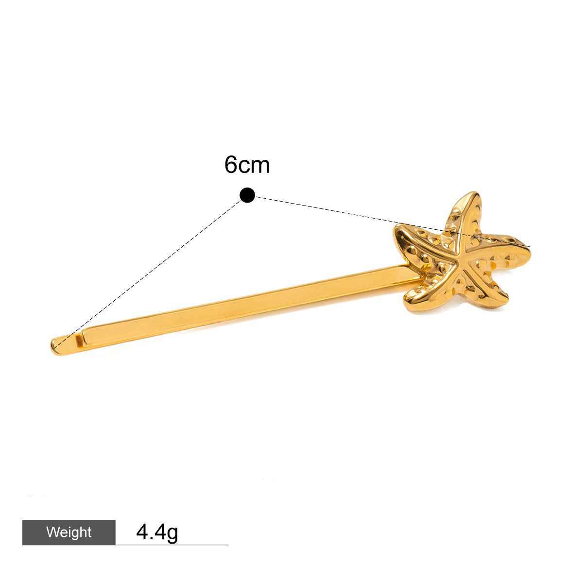 Accessoire Cheveux Nature & Mer – Élégance organique en Or 18K