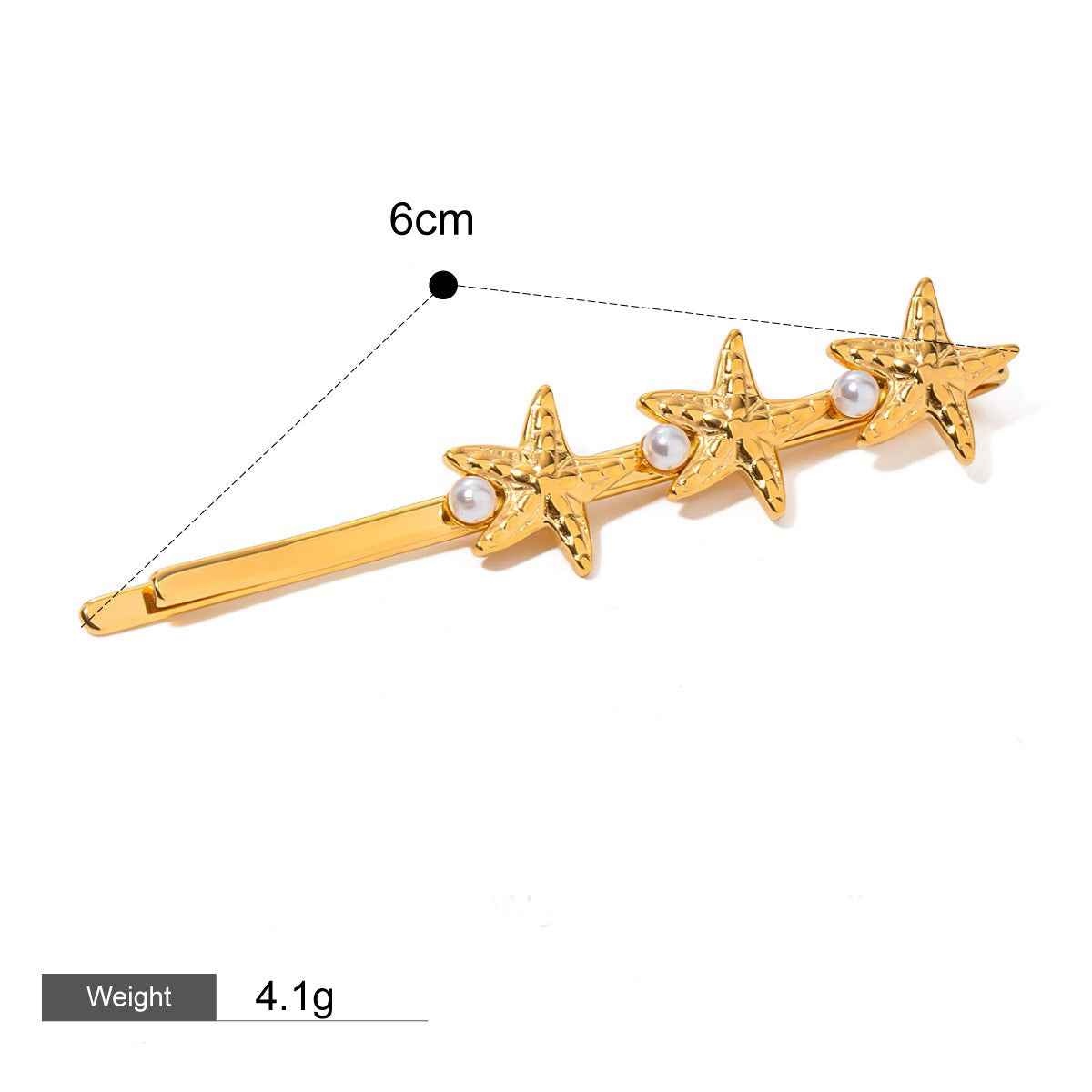 Accessoire Cheveux Nature & Mer – Élégance organique en Or 18K