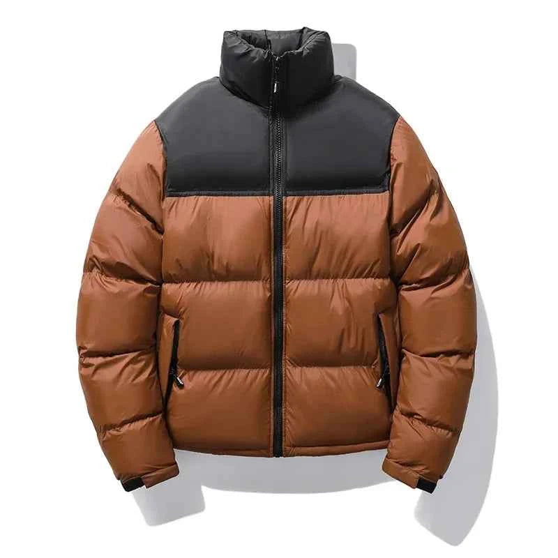 2024 Men's Winter Jacket Fashion Splicing Style Hidden Hooded Warm Parka coats Women's Street Short Down Cotton Padded Jacket