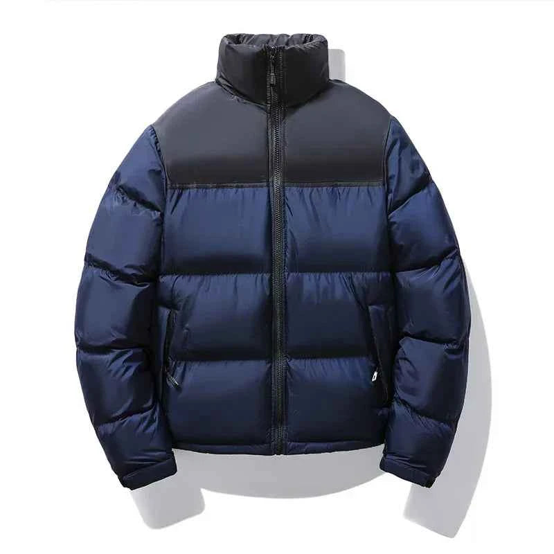 2024 Men's Winter Jacket Fashion Splicing Style Hidden Hooded Warm Parka coats Women's Street Short Down Cotton Padded Jacket